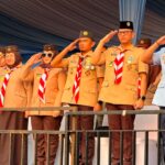 Wakil Wali Kota Cirebon Siti Farida Rosmawati menghadiri Upacara Peringatan Hari Pramuka ke-65 sekaligus Pembukaan Jambore Nasional (Jamnas) Gerakan Pramuka XII Tahun 2026 di Jakarta, Jumat (14/8/2026).***