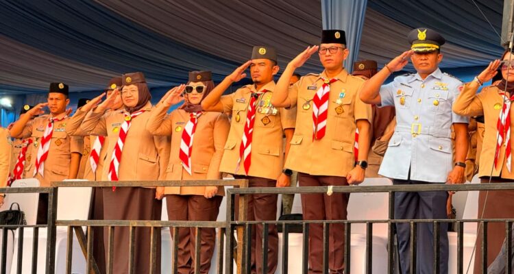 Wakil Wali Kota Cirebon Siti Farida Rosmawati menghadiri Upacara Peringatan Hari Pramuka ke-65 sekaligus Pembukaan Jambore Nasional (Jamnas) Gerakan Pramuka XII Tahun 2026 di Jakarta, Jumat (14/8/2026).***