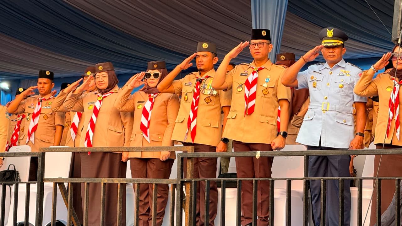 Wakil Wali Kota Cirebon Siti Farida Rosmawati menghadiri Upacara Peringatan Hari Pramuka ke-65 sekaligus Pembukaan Jambore Nasional (Jamnas) Gerakan Pramuka XII Tahun 2026 di Jakarta, Jumat (14/8/2026).***